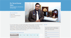 Desktop Screenshot of drtarunkumarsaha.com