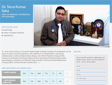 Tablet Screenshot of drtarunkumarsaha.com